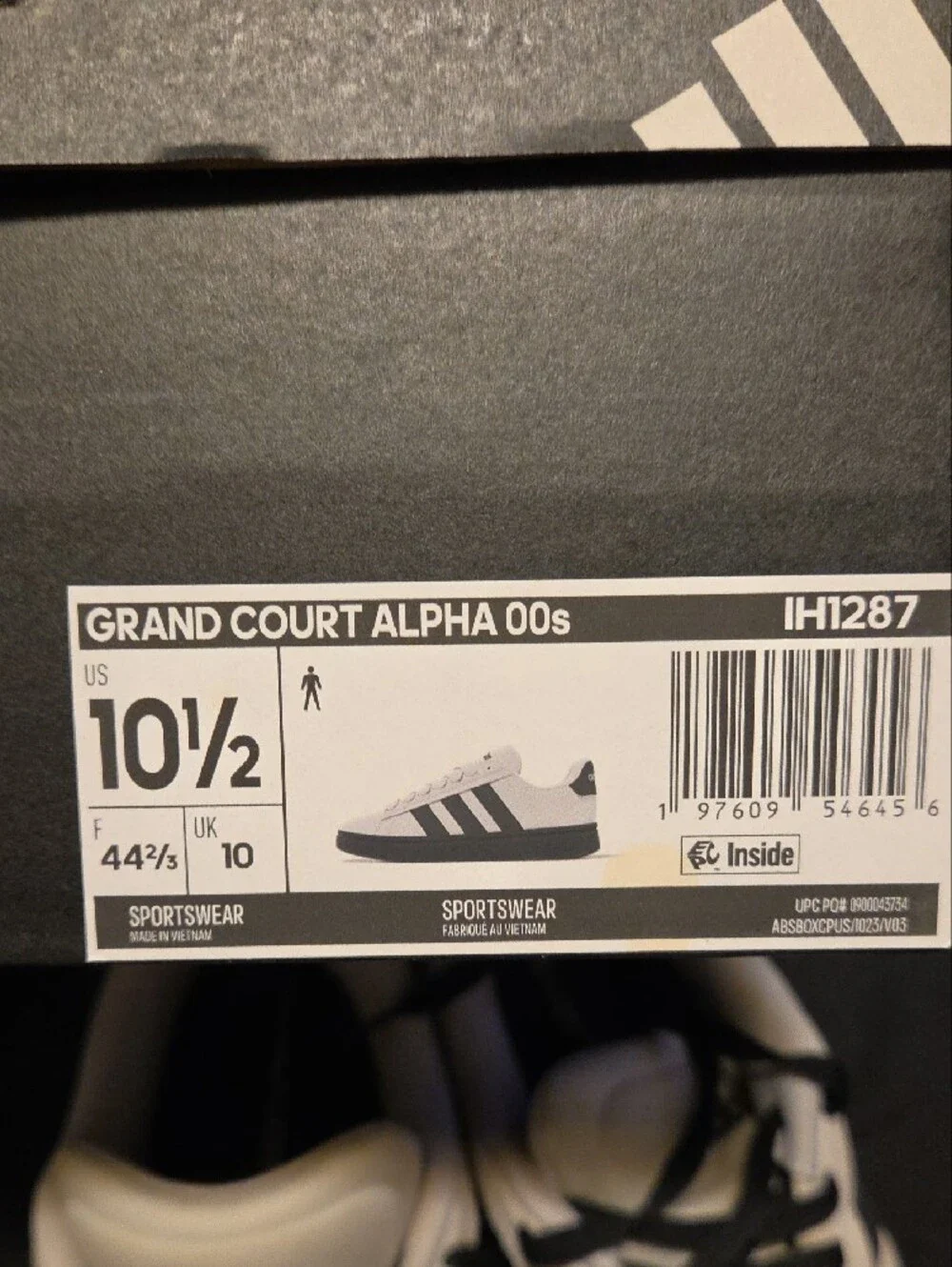 adidas Men’s Grey Suede Sneakers with Black Stripes
